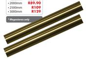 Curtain Rod (Brass Or Chrome) 1000mm