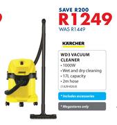 Karcher WD3 Vacuum Cleaner Including Accessories 1.629-820.0
