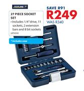 Topline 27 Piece Socket Set Including Case AT9350