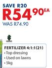 Gromor Fertilizer 4:1:1(21)-5Kg EachEach