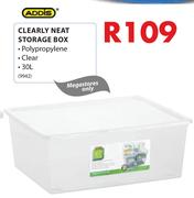 Addis Clearly Neat Storage Box-30Ltr