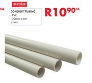 Eurolux PVC Conduit Tubing-20mm x 4m Each