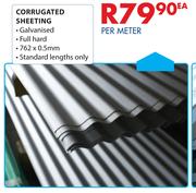 Corrugated Sheeting-762 x 0.5mm Per M