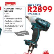 Makita 18V Cordless Impact Wrench DSS610ZK