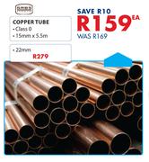 Copper Tube 15mmx5.5m-Each