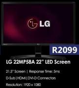 LG 22MP58A 22" LED Screen