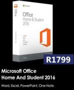 Microsoft Office Home And Student 2016