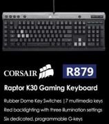 Corsair Raptor K30 Gaming Keyboard