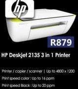 HP Deskjet 2135 3 In 1 Printer