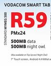 Vodacom Smart Tab 3G Timon-Standard My Meg 500