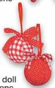 Check/Polka-Dot Baubles-Each