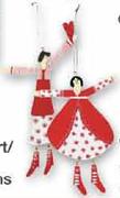 Wooden Doll Decorations-Each