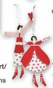 Wooden Doll Decorations-Each
