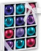 Christmas Baubles 12 Pack-Assorted 