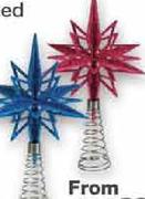 Christmas Treetop Stars Small Assorted-Each