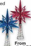 Christmas Treetop Stars,Assorted-Each