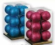 Glitter Baubles-60mm Per Pack