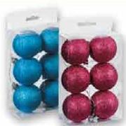 Glitter Baubles-6-Pack