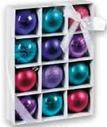 Christmas Baubles Assorted-12-Pack