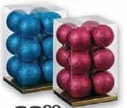 Glitter Baubles-12-Pack