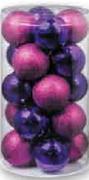 Shiny & Glitter Baubles-20-Pack