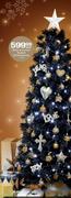 Black-Branched Flocked Christmas Tree-1.8m