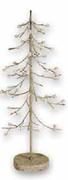 Metal Tabletop Christmas Tree With Pearl Beads-Each