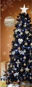 Black-Branched Flocked Christmas Tree-1.8m