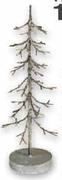 Tabletop Pewter Twig Christmas Tree-Each