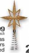 Christmas Treetop Stars Assorted-Small