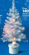 White Fibre-Optic Christmas Tree-1.2m