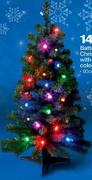 Battery-Operated Christmas Tree With Multi-Coloured Lights-Each