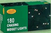 Santa's Choice Chasing Midget Lights-180's Per Pack