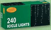 Santa's Choice Lcicle Lights-240's Per Pack