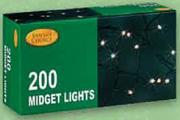 Santa's Choice Midget Lights-200's