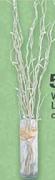 White Twigs With LED Battery-Operated Lights-Per Pack