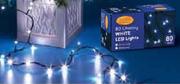 Santa's Choice Chasing White LED Lights-120's