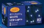 Santa's Choice Chasing White LED Lights-120's