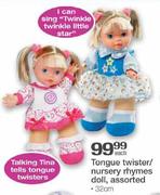 Tongue Twister/Nursury Rhymes Doll Assorted-32cm