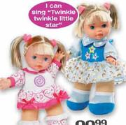Tongue Twister/Nursery Rhymes Doll Assorted-32cm Each
