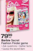 Barbie Secret Fashion Finder Game-per set