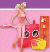 Barbie Spin To Clean Laundry Room & Doll Set
