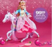 Sparkle Girlz Princess Doll With Horse Play Set