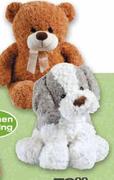 Soft Swirl Fur Bear/Dog Assorted-42cm Each