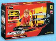 Burago Die Cast Ferrari Race & Play Parking Garage Set