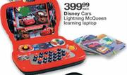 Disney Cars Lightning McQueen Learning Laptop-Each