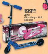 Zinz Girls/Boys Kick Scooter