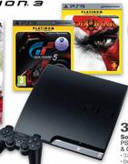 Sony PS3 Console, Gran Turismo 5 & God Of War 3 Bundle-Per Set