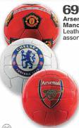 Arsenal/Chelsea/Manchester United Leather Soccer Balls Assorted-Each