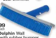 Blue Dolphin Wall Brush With Rubber Bumper-25cm